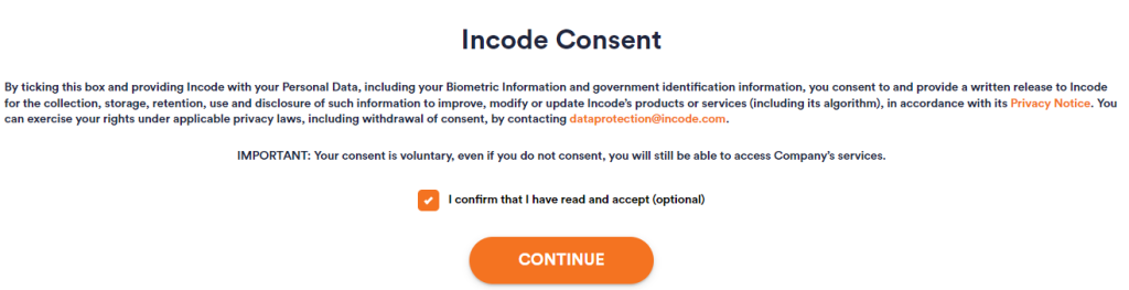 Rejestracja konta modelki webcam na Chaturbate - zgoda na przetwarzanie danych osobowych w celu weryfikacji modelki webcam